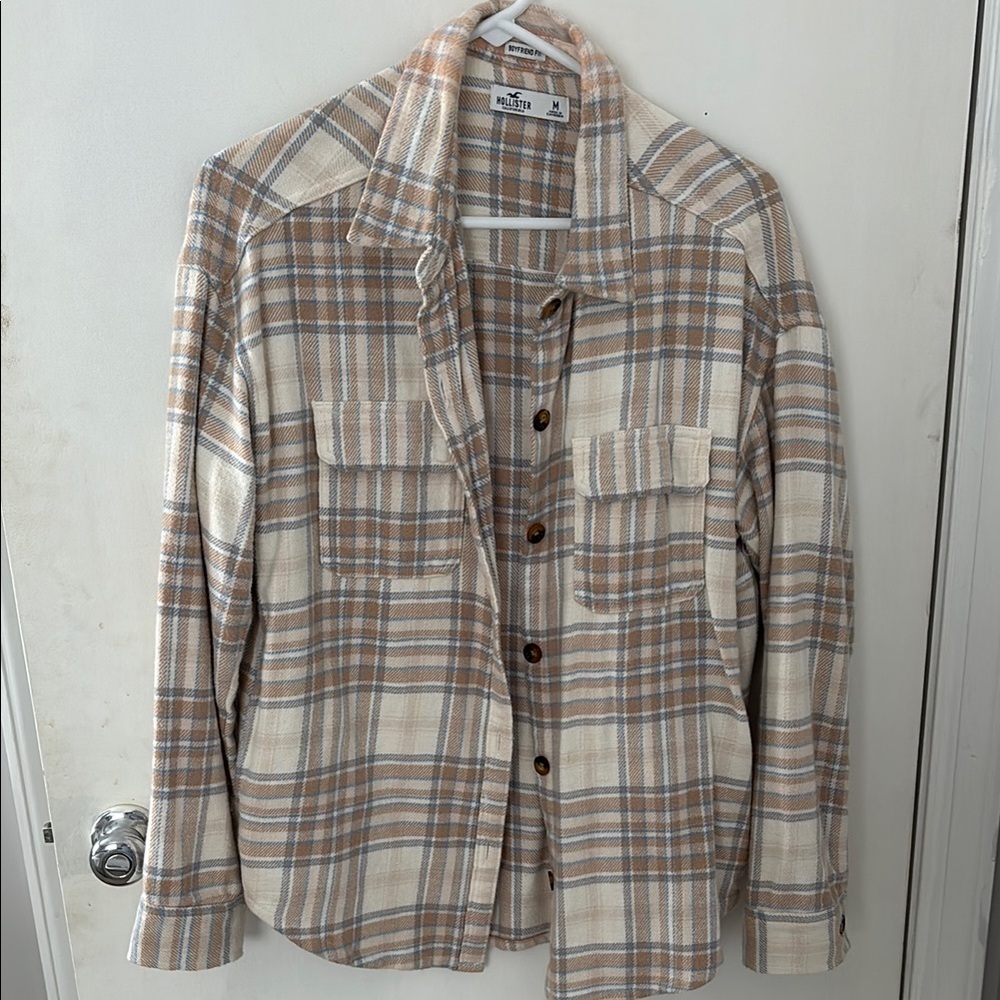 Plaid Button-Up Shirt